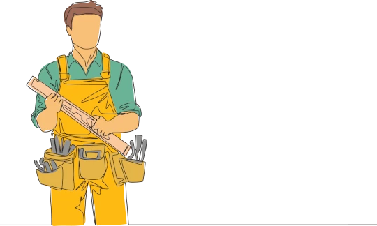 A man is grinding a machining component